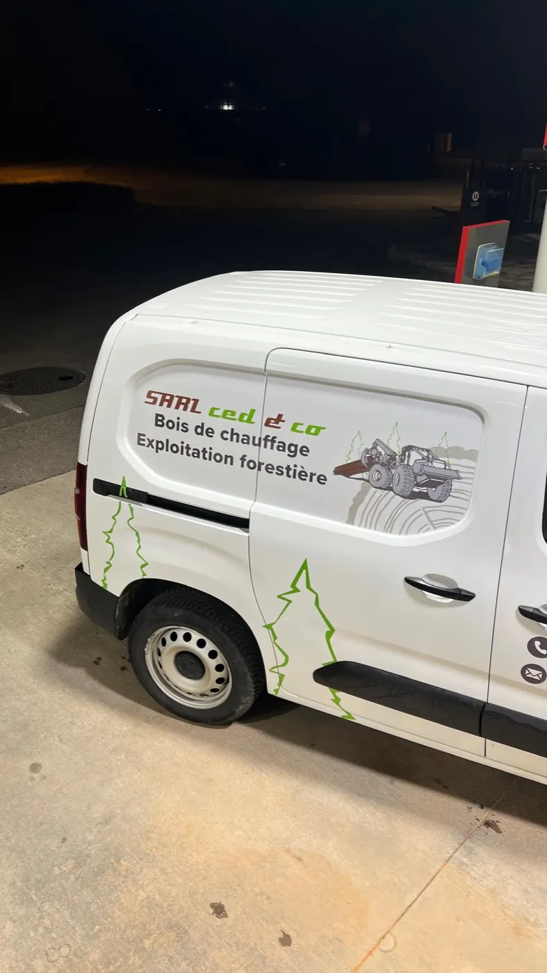 Semi-covering Peugeot Partner Ced & Co — flocage véhicule professionnel Metz